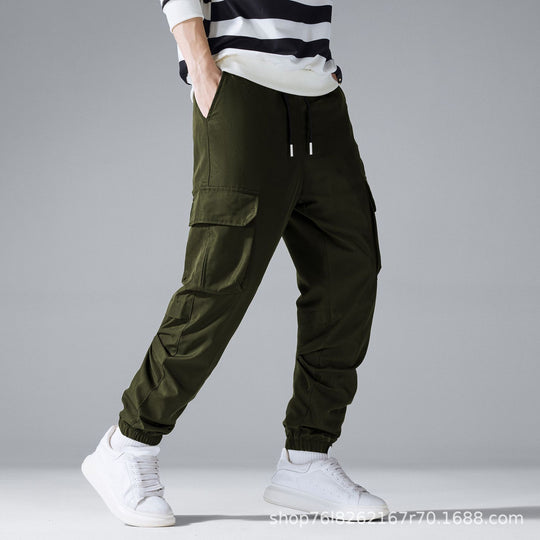 Herren Cargo-Jogginghose mit Tunnelzug, elastischen Knöchelbündchen & Mehrfachtaschen Nord Taschen