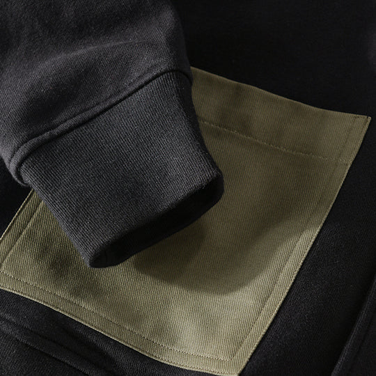 Herren Lässige Hemdjacke im Bomberstil mit aufgesetzten Kontrasttaschen Nord Taschen