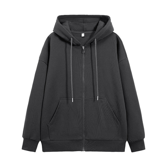 Unisex Oversize Kapuzen-Sweatjacke mit durchgehendem Reißverschluss, Kängurutaschen und gerippten Bündchen Nord Taschen