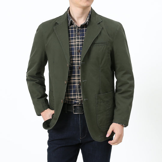 Herren Eleganter und bequemer Baumwollblazer Nord Taschen