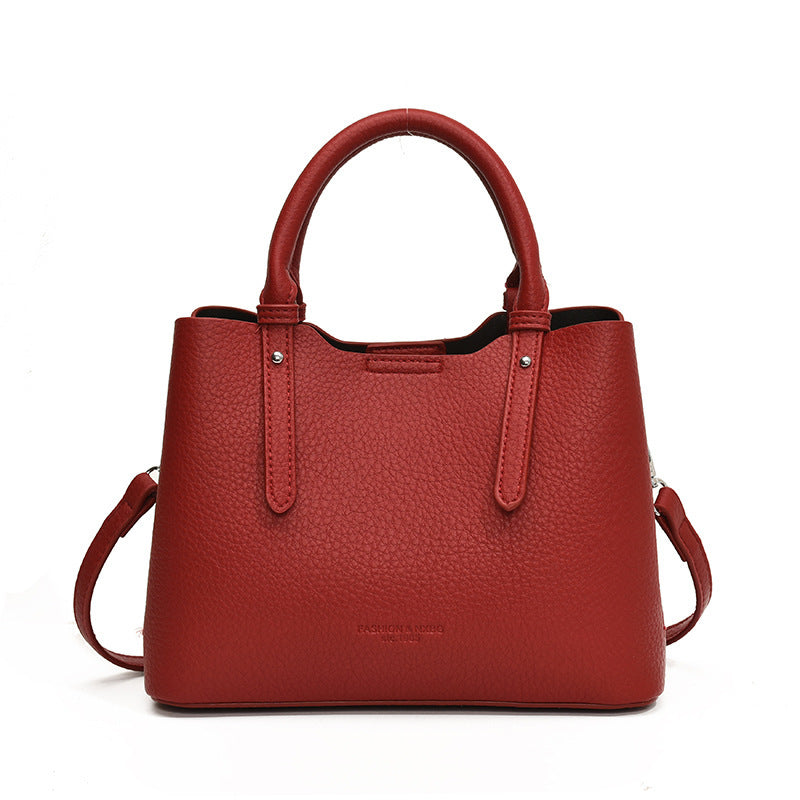 Damen elegante Handtasche mit strukturiertem Obermaterial Nord Taschen