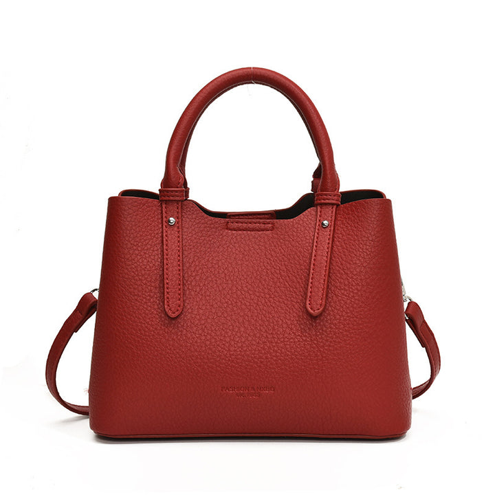 Damen elegante Handtasche mit strukturiertem Obermaterial Nord Taschen