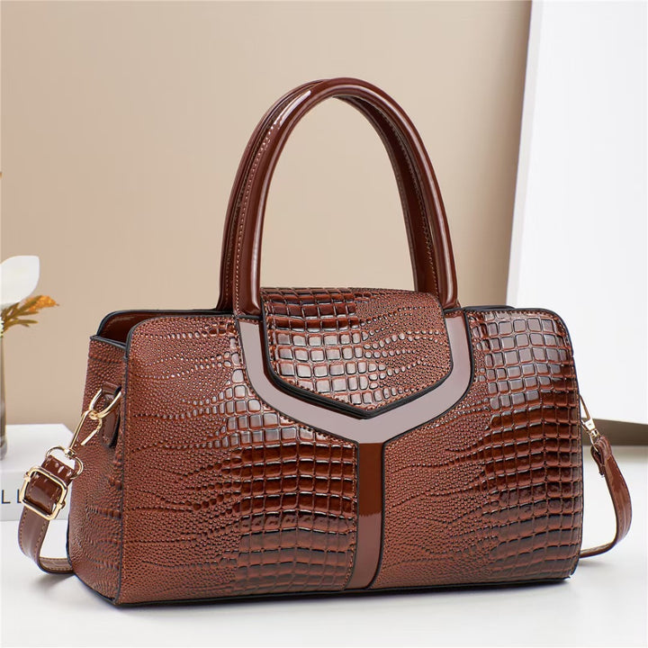 Damen elegante Handtasche im modernen Krokodillederstil Nord Taschen