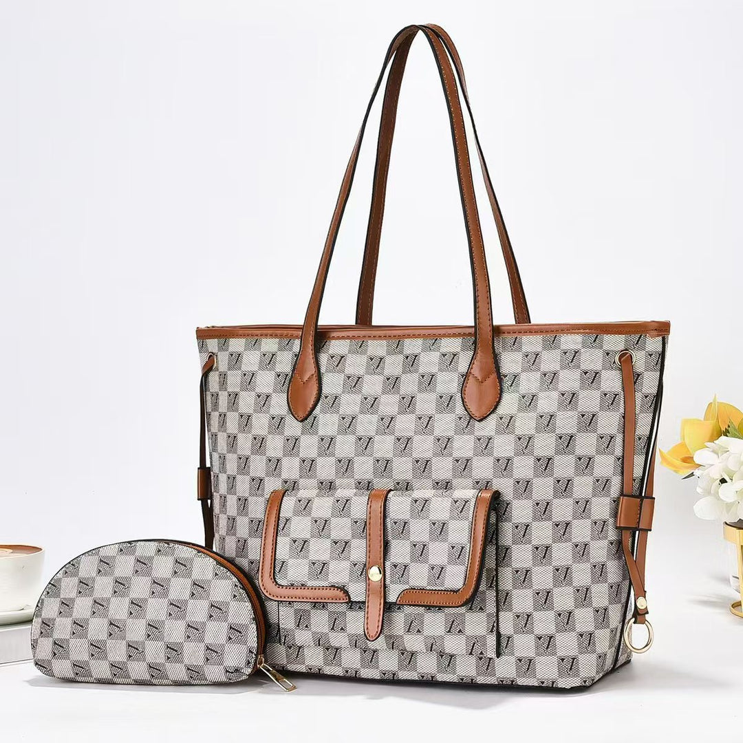Damen geräumige Handtasche mit praktischer Klapptasche Nord Taschen