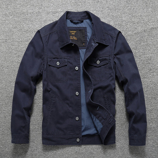 Herren Baumwoll-Twill Hemdjacke im Workwear‑Stil mit Brusttaschen Nord Taschen