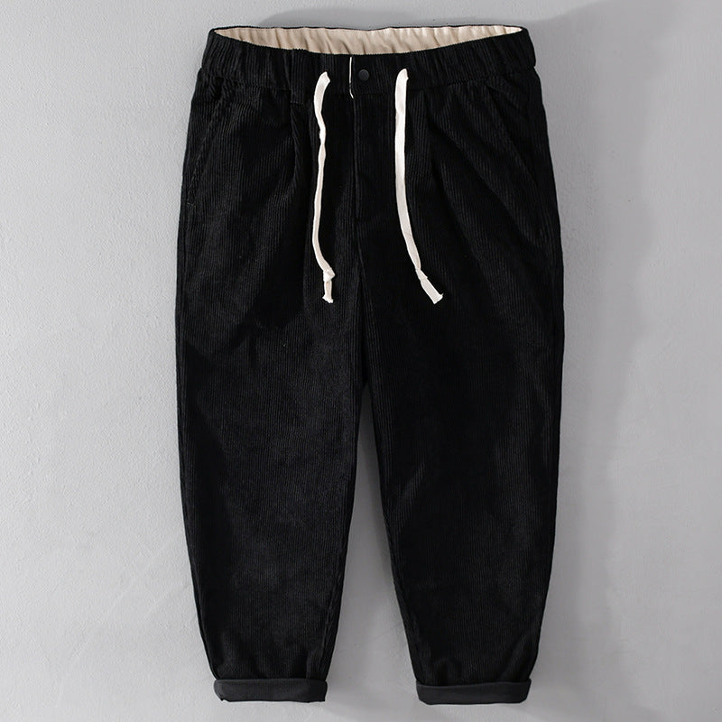 Herren Kordhose im Relaxed‑Tapered mit Kordelzugbund und Umschlag Nord Taschen