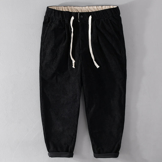 Herren Kordhose im Relaxed‑Tapered mit Kordelzugbund und Umschlag Nord Taschen