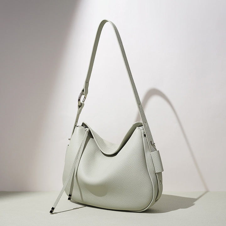 Damen weiche Ledertasche mit asymmetrischem Design Nord Taschen