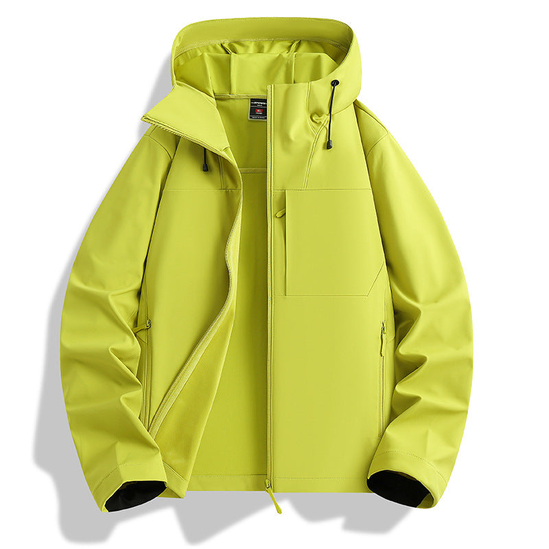 Damen Leichte wasserdichte Kapuzenjacke mit atmungsaktiver Beschichtung, Reißverschlusstaschen und verstellbaren Bündchen Nord Taschen