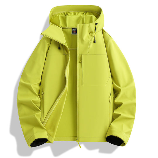 Damen Leichte wasserdichte Kapuzenjacke mit atmungsaktiver Beschichtung, Reißverschlusstaschen und verstellbaren Bündchen Nord Taschen