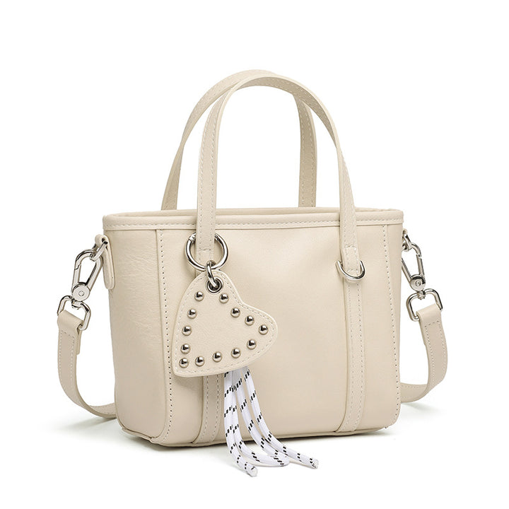Damen modische Handtasche mit Herzanhänger und abnehmbarem Schulterriemen Nord Taschen