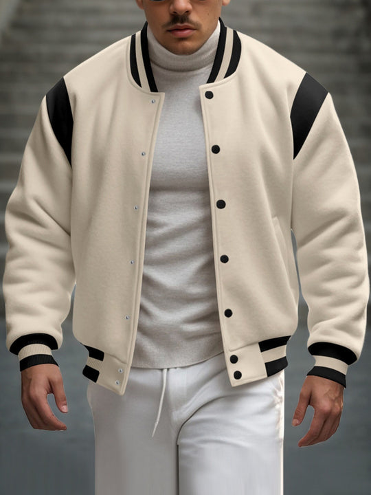 Herren Trendige Collegejacke Nord Taschen