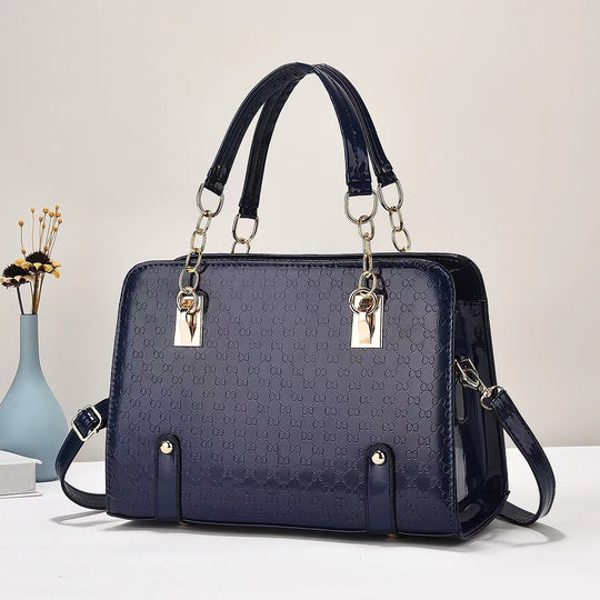 Damen elegante Umhängetasche mit modischem Glanz und goldenen Akzenten Nord Taschen