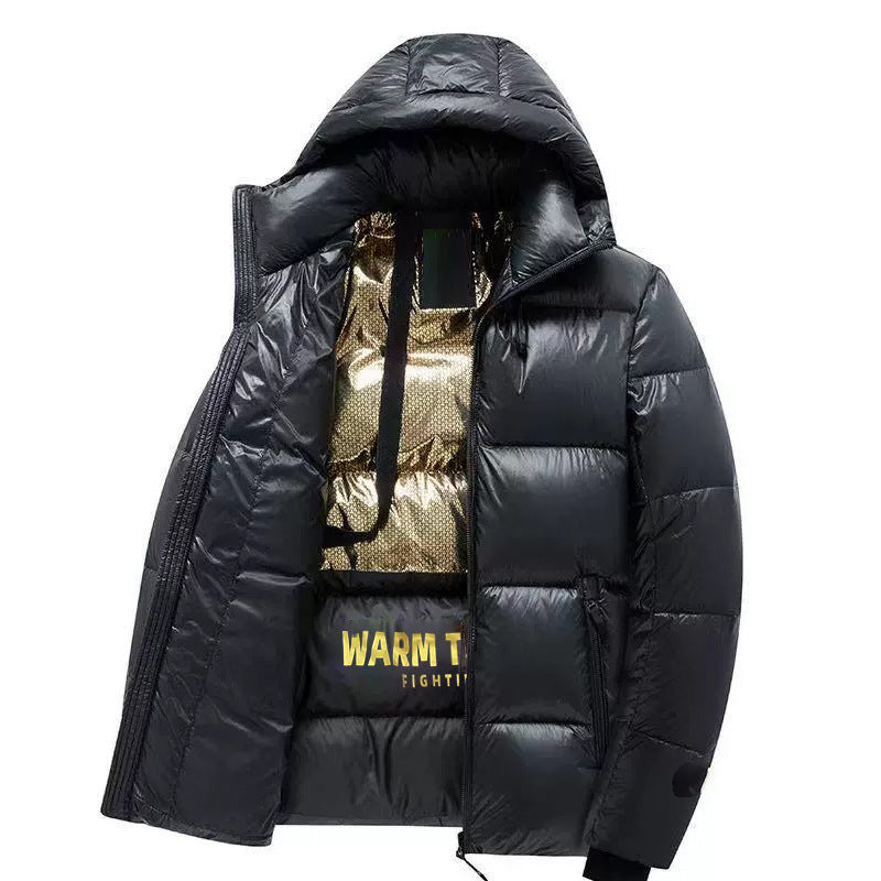 Herren wattierte Thermo‑Steppjacke mit Kapuze und Wärme‑Reflexfutter Nord Taschen