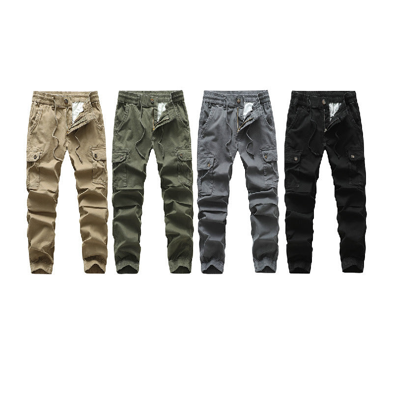 Herren Funktionale Cargo-Joggerhose im Urban-Workwear-Stil mit Kordelbund und Klapptaschen Nord Taschen