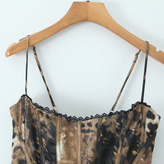 Damen Korsett Top mit verstellbaren Trägern und raffinierten Schnürungen Nord Taschen
