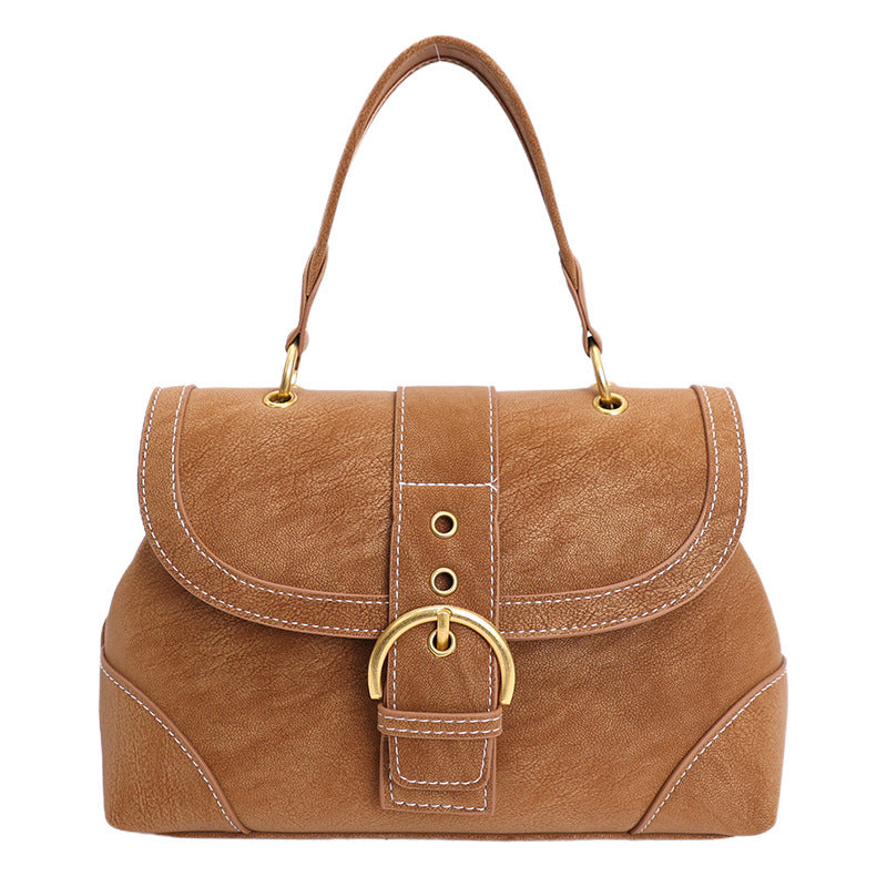 Damen schicke Handtasche mit verstellbarem Trageriemen und dekorativem Verschluss Nord Taschen