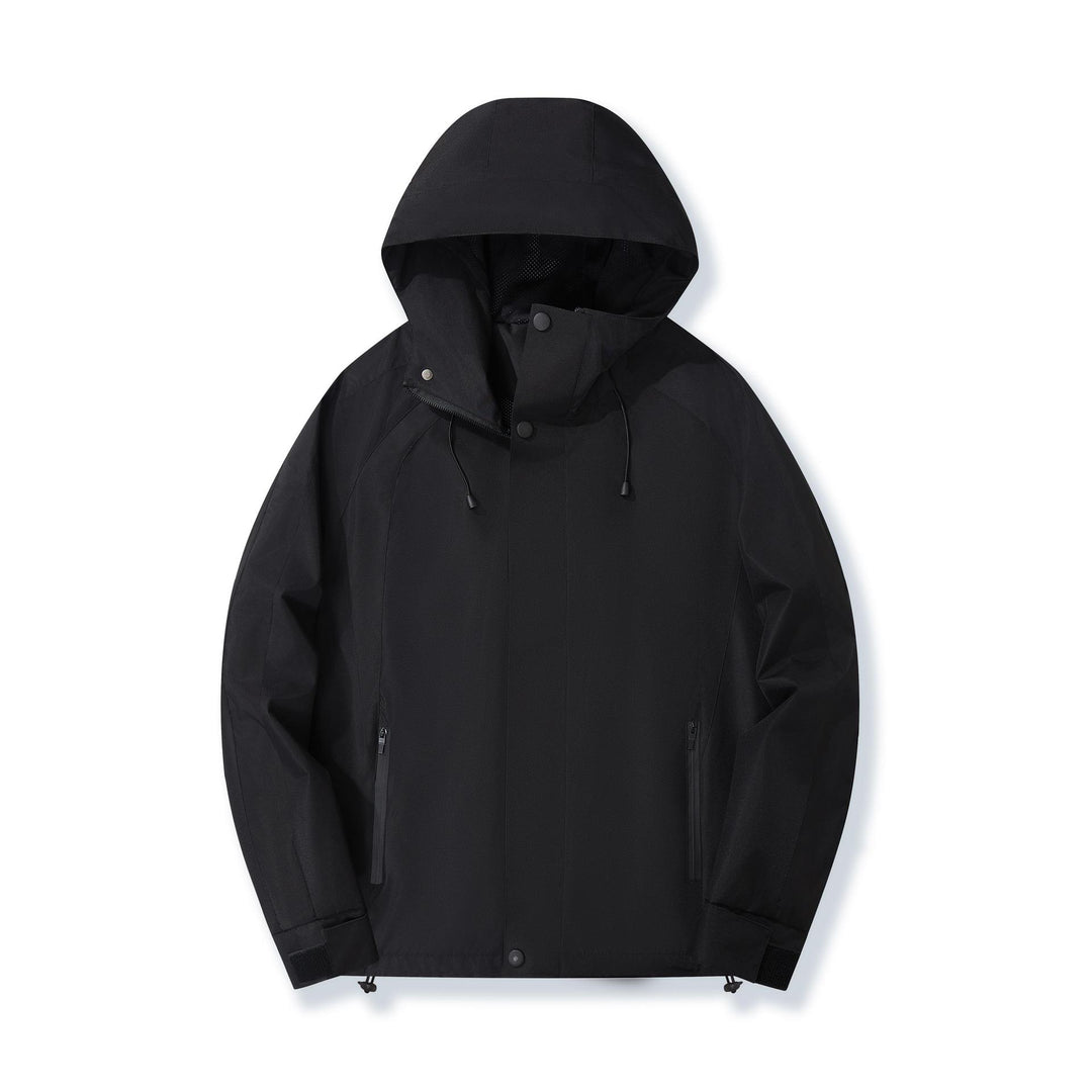 Damen Urbaner Kapuzen-Anorak mit kontrastierenden Bahnen, Mesh-Futter & verstellbarem Saum Nord Taschen