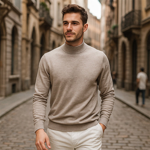 Herrenpullover aus weicher Baumwolle Elegant und Komfortabel