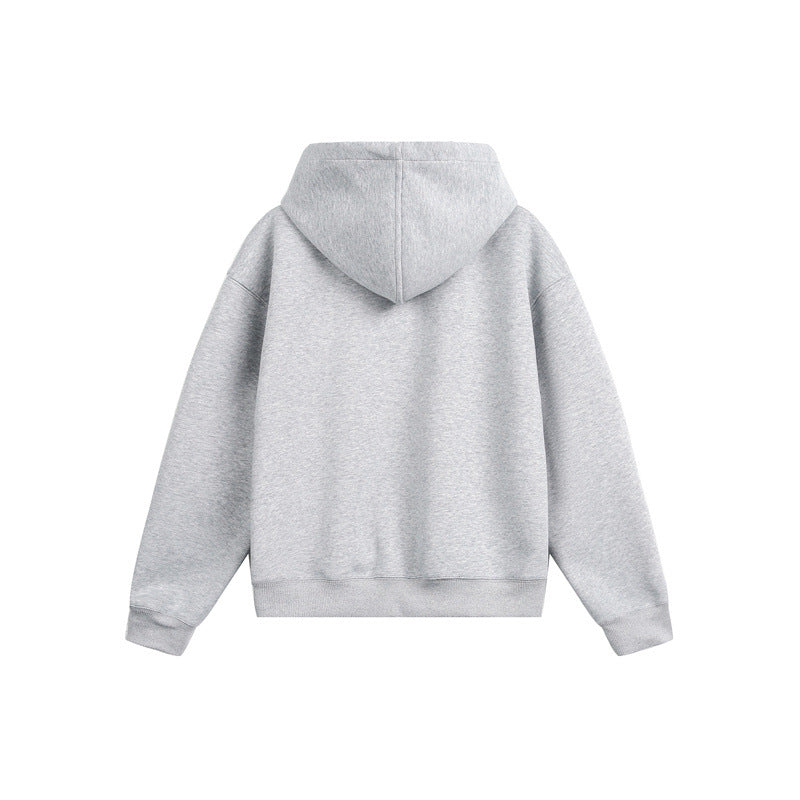 Unisex Kapuzen‑Sweatjacke mit Print‑Badges und Zweiwege‑Reißverschluss Nord Taschen