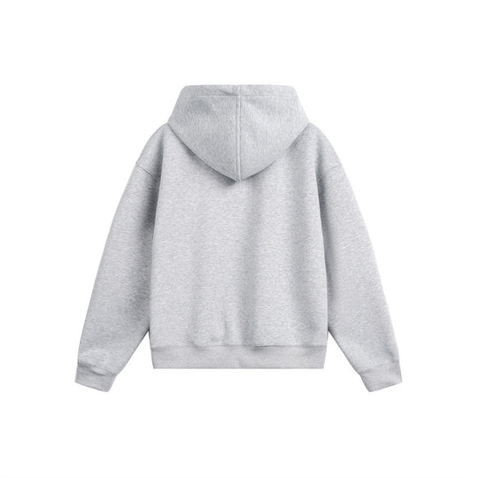 Unisex Kapuzen‑Sweatjacke mit Print‑Badges und Zweiwege‑Reißverschluss Nord Taschen