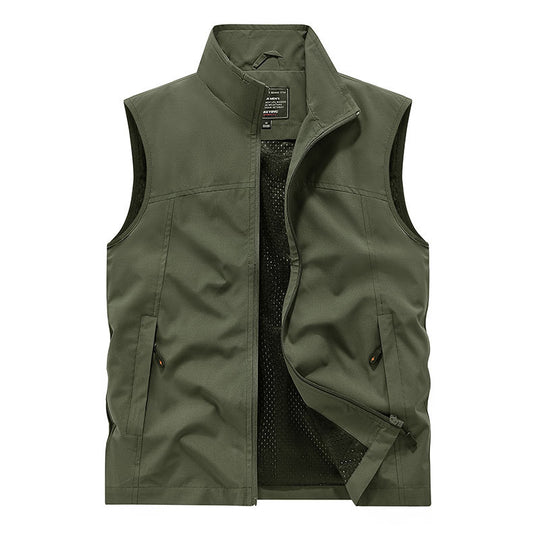 Herren Softshell-Weste mit Mesh-Innenfutter, windabweisend & Reißverschlusstaschen Nord Taschen