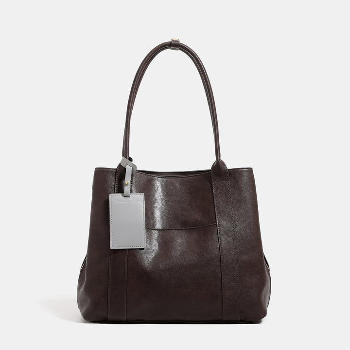 Damen Shopper-Tasche aus hochwertigem Kunstleder mit praktischem Innenlayout Nord Taschen