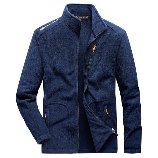 Herren Fleecejacke mit hohen Kragen und funktionalen Taschen Nord Taschen