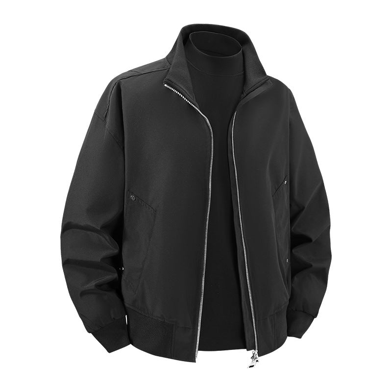 Herren Modische Übergangsjacke mit hohem Stehkragen Nord Taschen