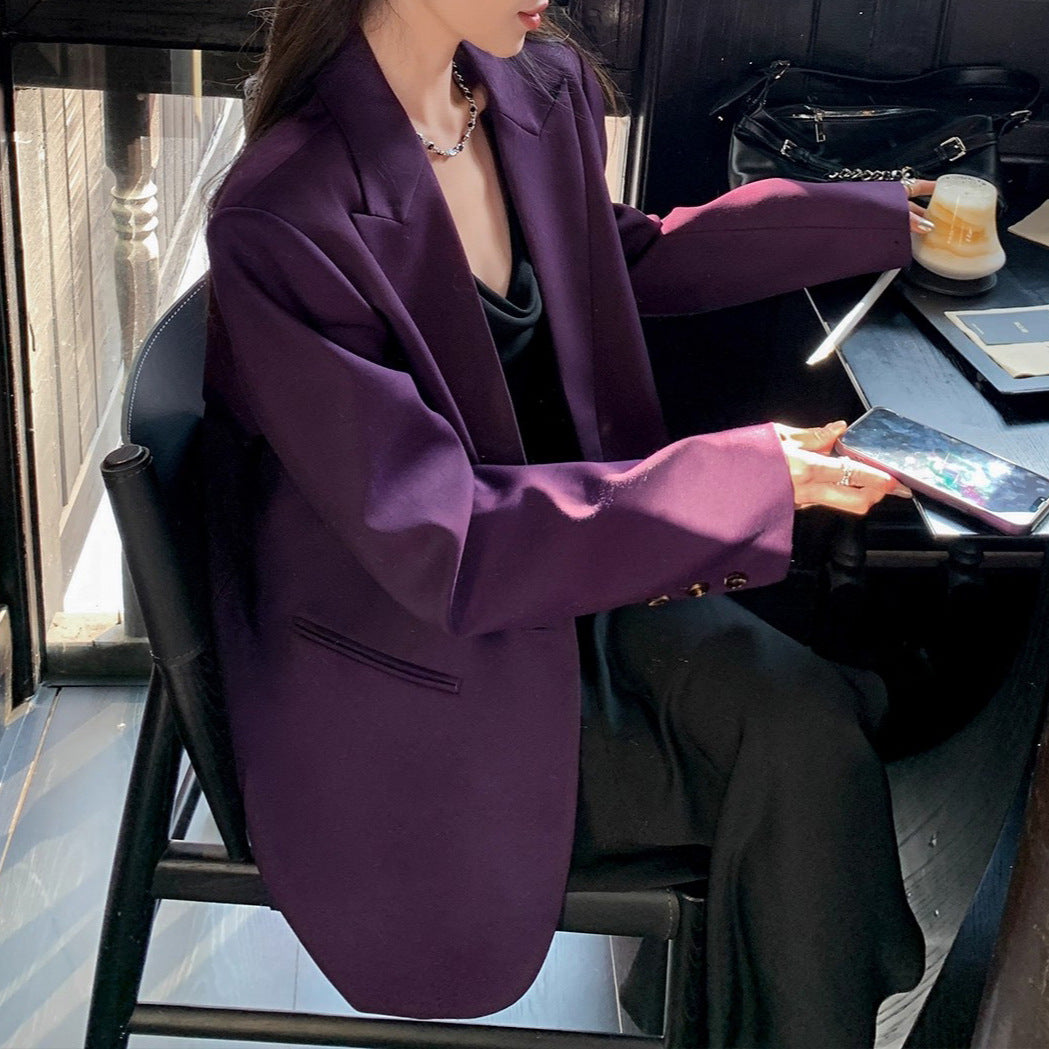 Damen Stilvoller Oversized Blazer Nord Taschen