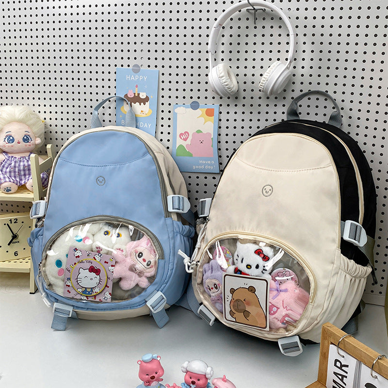 Damen Freizeit-Rucksack mit transparentem Sichtfenster und zahlreichen Fächern Nord Taschen