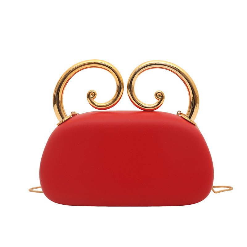 Damen originale Clutch mit elegantem spiralförmigen Verschluss Nord Taschen
