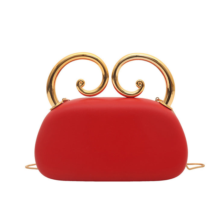 Damen originale Clutch mit elegantem spiralförmigen Verschluss Nord Taschen