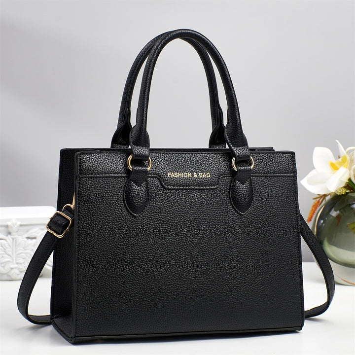 Damen Handtasche im klassischen Design mit abnehmbarem Schulterriemen Nord Taschen