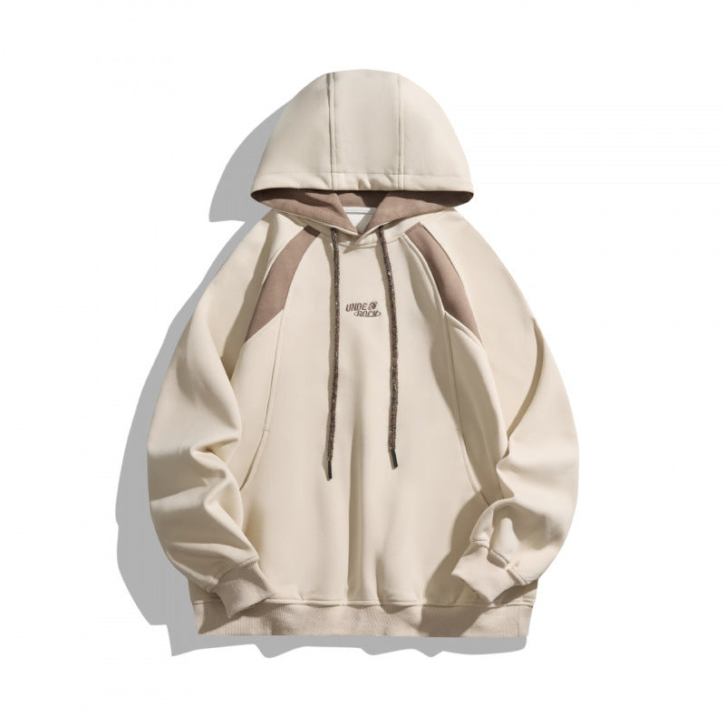 Unisex Oversize-Kapuzenpullover mit kontrastierenden Einsätzen, Kordelzug und Raglanärmeln Nord Taschen