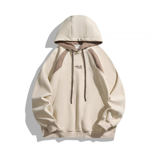 Unisex Oversize-Kapuzenpullover mit kontrastierenden Einsätzen, Kordelzug und Raglanärmeln Nord Taschen