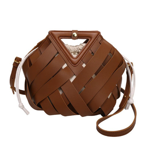 Damen modische Beuteltasche mit geflochtenem Design Nord Taschen