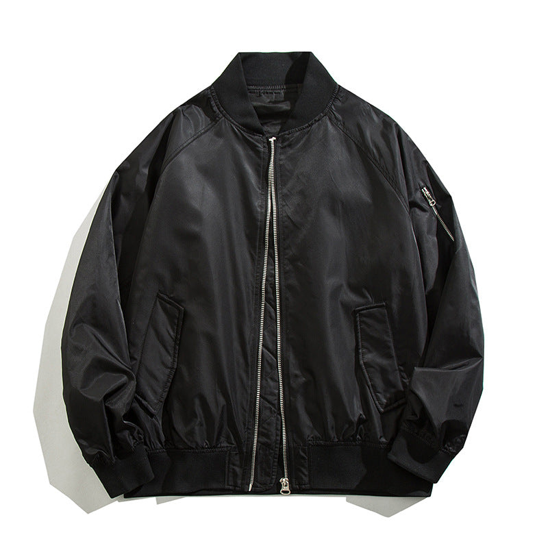 Men's  relaxed nylon zip-front bomber jacket with raglan sleeves and angled flap hand pockets Nord Taschen