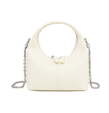 Damen Hobo-Tasche aus hochwertigem Kunstleder mit dekorativem Kettenriemen Nord Taschen