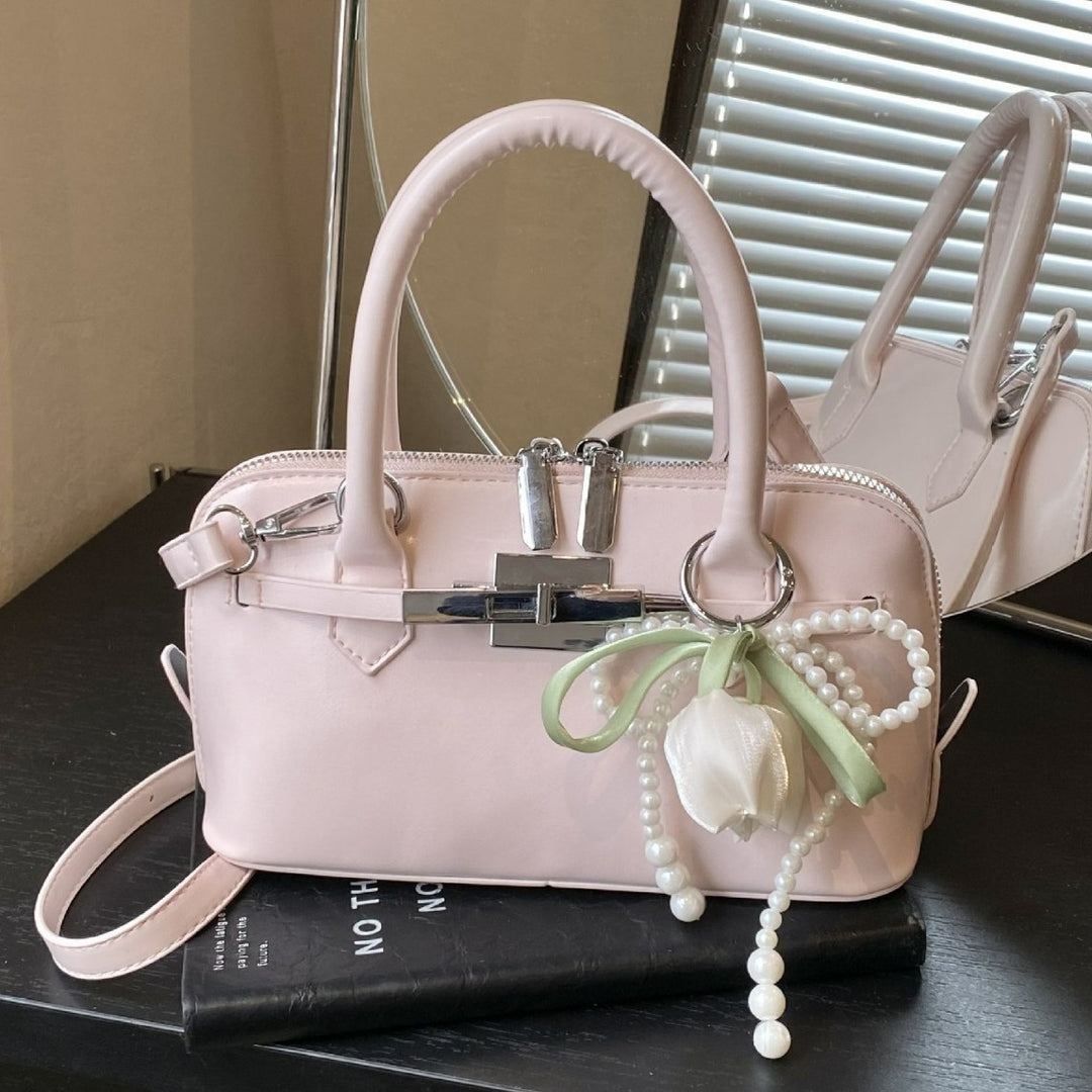 Damen modische Handtasche mit blumiger Schmuckverzierung Nord Taschen