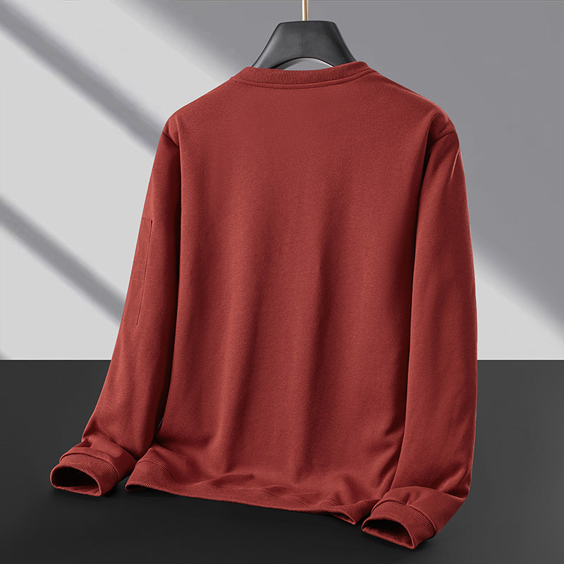 Herren Rundhals‑Sweatshirt mit Reißverschluss‑Ärmeltasche und funktionaler Jersey‑Qualität Nord Taschen