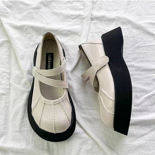 Damen Bequeme Plateauschuhe mit verstellbarem Riemen und stützendem Fußbett Nord Taschen