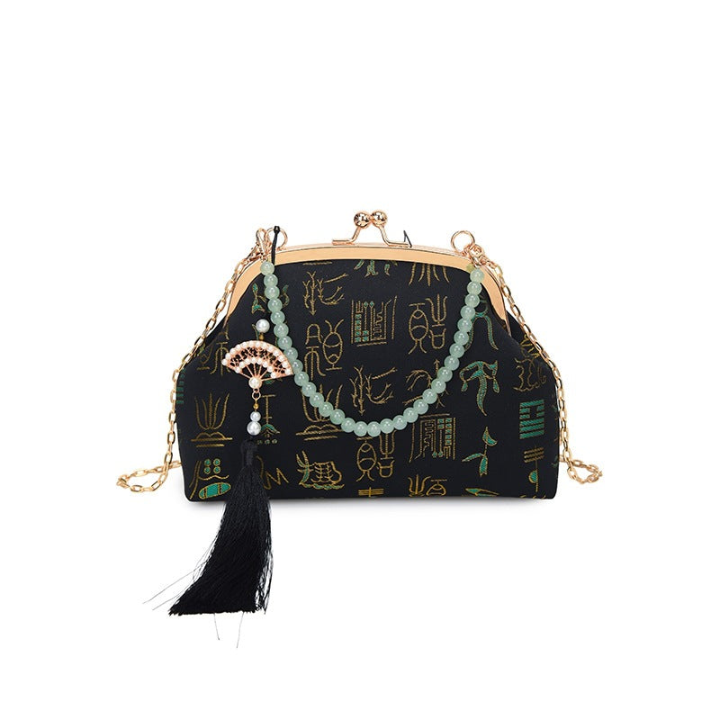 Damen elegante Clutch mit einzigartigem Anhänger Nord Taschen