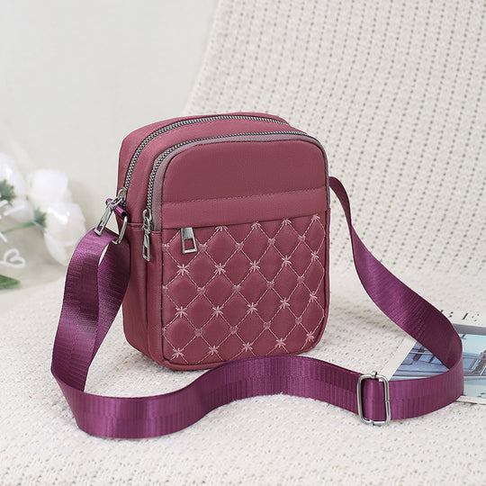 Damen multifunktionale Umhängetasche mit gestepptem Design Nord Taschen