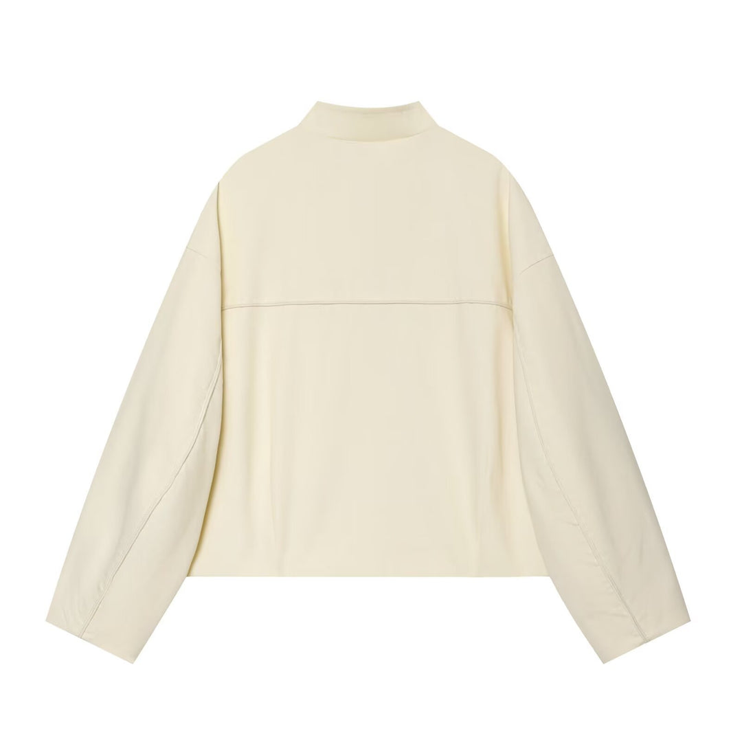 Damen Boxy-Jacke mit Stehkragen und dekorativer Knebelknopfleiste Nord Taschen