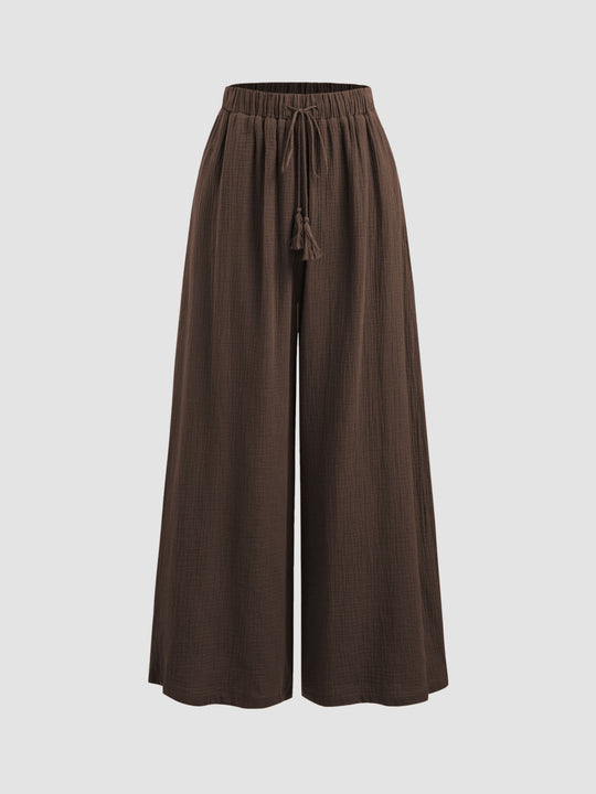 Damen Weit geschnittene Sommerhose Nord Taschen
