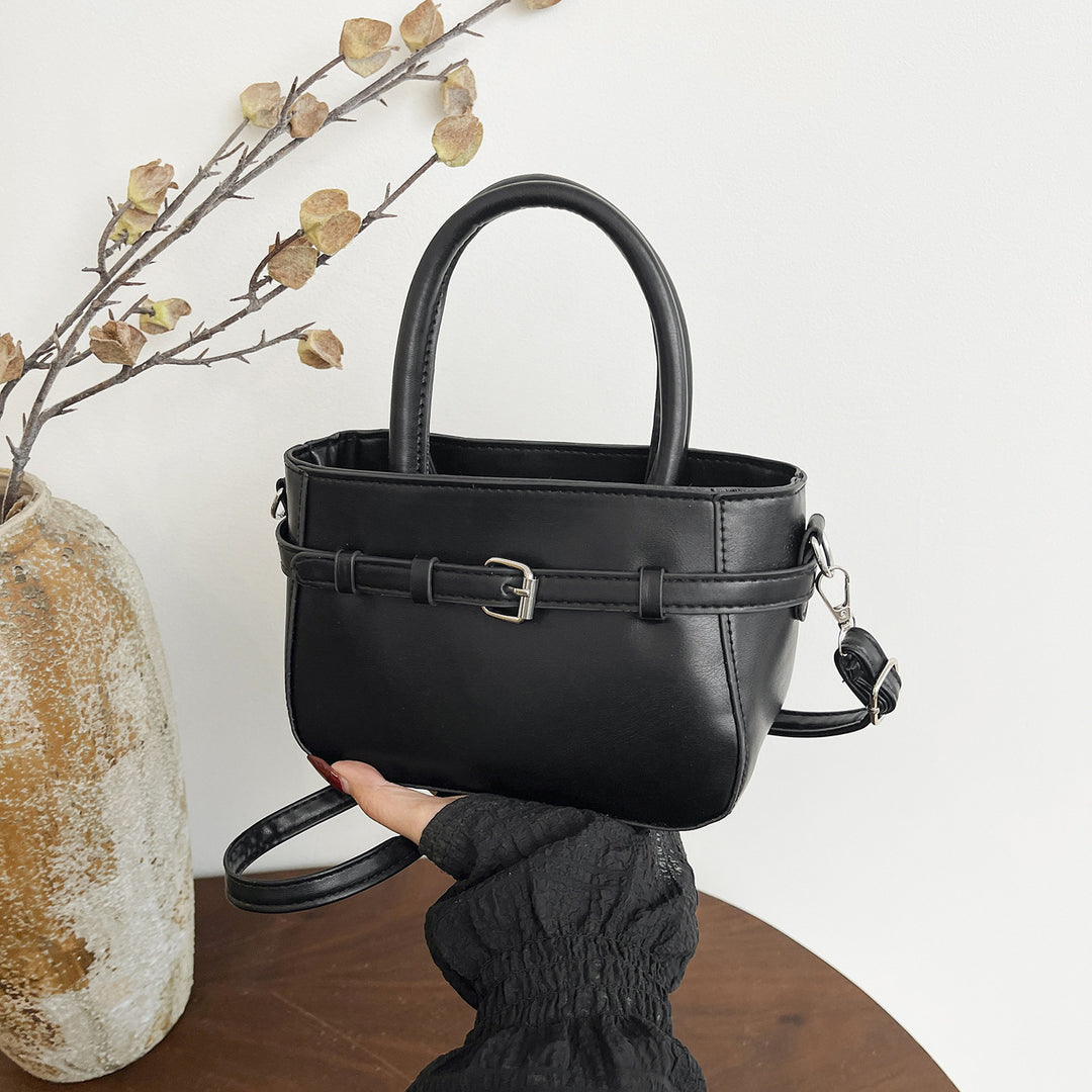 Damen elegante Mini-Handtasche mit doppeltem Tragegriff und abnehmbarer Schulterkette Nord Taschen