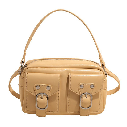 Damen Schultertasche mit stilvollem Schnallen-Detail und praktischen Fächern Nord Taschen