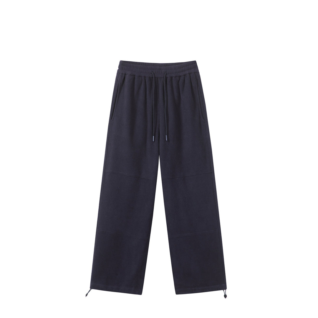Damen Weite Fleece-Jogginghose mit Tunnelzugbund, Eingrifftaschen und verstellbarem Saum Nord Taschen