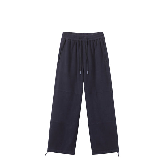 Damen Weite Fleece-Jogginghose mit Tunnelzugbund, Eingrifftaschen und verstellbarem Saum Nord Taschen